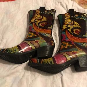 Funky cute rubber boots
